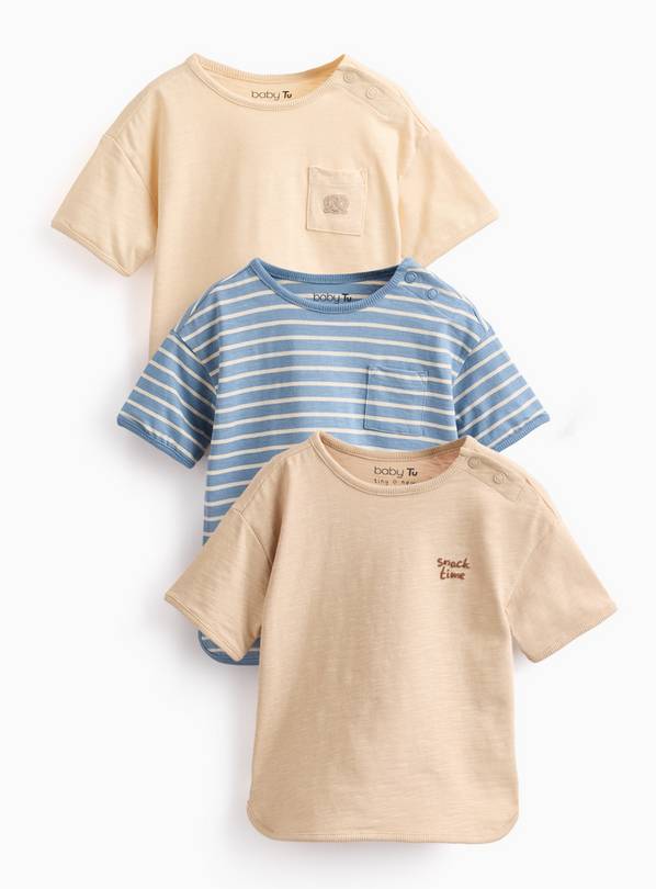 Big Hugs Short Sleeve T-Shirt 3 Pack 3-6 months